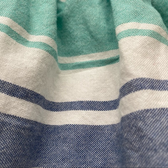 Old Navy Toddler Girls Blue/Green/White Sleeveless Striped Dress 12-18M - Picture 4 of 12